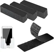 16 Set Tape Hook and Loop Dots with Adhesive Heavy Duty Strips for Couch Cushions Carpet Pedal Board(Black, 10 * 2.5cm)