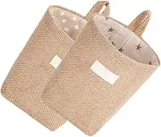 NOLITOY 2Pcs Wall Hanging Storage Basket Soft Decorative for Clothes Nursery and Home Organization Versatile and Safe for Pets