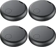 Air Tags 4 Pack, Airtag Keyring (iOS Only), IP67 Waterproof (2 Classic Black and 2 Classic Black)