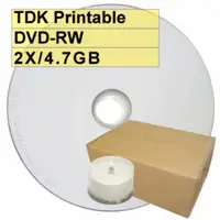 在飛比找旋轉拍賣優惠-TDK 可列印 DVD-RW 2-4X 4.7GB 可重覆燒