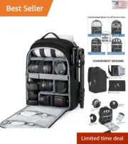 Ultimate Rugged Camera Backpack with Waterproof Protection - Versatile