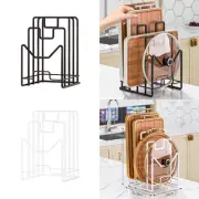 Cutting Board Rack Cookware Holder Divided Holder, Pots Pan Lids Rack Stand for