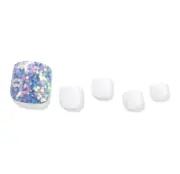 [DASHING DIVA]Magic Press Press-on Pedicure/ K-pop Korean Style/Blue Bubble