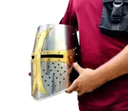Knight Templar Helmet | Medieval LARP Role Play Steel Helmet