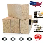 Insa-4 Lightweight Fire Bricks, 2500°F Insulation for Ovens & Forges, Pack of 4