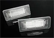 FIQOME 2x LED Licence Number Plate Light White Canbus, for 1998-2006 TT MK I 8N Car Number Plate Led Light
