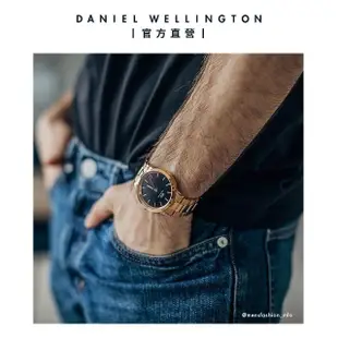 【Daniel Wellington】DW 手錶 Iconic Link 36mm/40mm精鋼錶 特調玫瑰金(DW00100210)