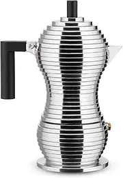 Alessi Pulcina Espresso Coffee Maker, Black, 3 Cup Capacity