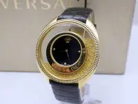 在飛比找Yahoo!奇摩拍賣優惠-Versace腕表 范思哲女士命運手表瑞士石英不銹鋼皮革時裝