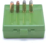 MTM P64-50-10 Ammo Box 64 Round Flip-Top | Fits 50 AE & 480 Ruger | Stackable |