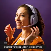 Logitech G ASTRO A10 Gen 2 Wired Gaming Headset for PC (Lilac)