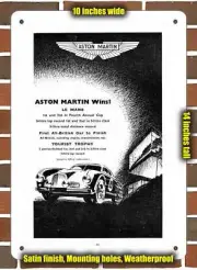 Metal Sign - 1950 Aston Martin DB2- 10x14 inches