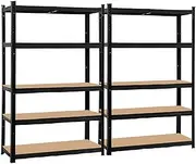 Giantz 2x1.8M Garage Shelving Warehouse Rack Pallet Racking Storage Shelf Black