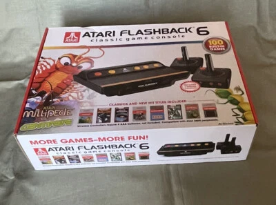 Atari Flashback 6 Classic Game System with 100 Games, Sealed Original Box