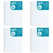 4x 5pc Artitude Cotton 9x12'' Canvas Panel Art/Craft 280gsm Oil/Acrylic Painting