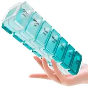 Extra Large Pill Organizer 2 Times a Day – XL Pill Box 7 Day with Big AM/PM C...
