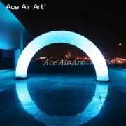 Inflatable Balloon Curved Arch With Lights For Outdoor Functions Birthday Party