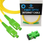 6ft SC/APC to SC/APC Fiber Optic Cable Single Mode Simplex Yellow