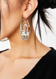 Reppin' Libra Hoop Earrings