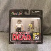 SDCC 2012 Minimates Walking Dead Rick Grimes and Vacation Zombie figures