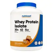 Whey Protein Isolate Powder Salted Caramel 5 Lbs