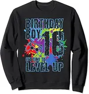 [X.Style] Glow Party Level 16 Unlocked 2007 Video Game 16th Birthday Sweatshirt ds747 Sweater (S) Black