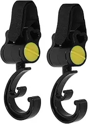 Abaodam Universal Stroller Hooks Stroller Bag Clip Hanging Bag Rotatable Safe for Boys and Girls
