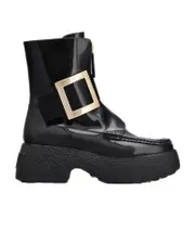 Viv' Rangers thick-soled metal clasp boots 39.5,39,35.5 black