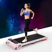 BLACK LORD Walking Pad Under Desk Treadmill with 2-Level Incline, X7 Series Pink, 3.0HP Running Pad 11 KM/H Max Speed, Jogging Machine for Home Gym Work Out Exercise