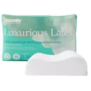 Dunlopillo Luxurious Latex Pillow Contour Dual Profile and Medium Feel