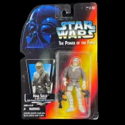 Star Wars Han Solo In Hoth Gear Red Card Figure Power of the Force Kenner 1995