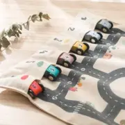 Car Road Travel Map Mat Game Double Sided