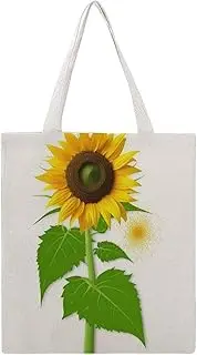 [YTLKGFP] Canvas Tote Bag Sunflower And Weed Printed Tote Handbags Big Martin Canvas Tote Handbags Casual Shoulder Work Bag 15 X 16.1 Inches, Sunflower and Weed, 15 x 16.1 inches, Sunflower and Weed, 15