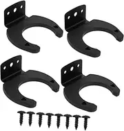 Yardwe 4Pcs Microphone Wall Stand Durable Silicone Hook for Wireless Microphones Space Saving Design Easy Installation for Home Live Broadcast