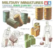 WW II JERRY CANS (AND BARRELS) SET /for GMC, DIAMOND, SHERMAN/#35026 1/35 TAMIYA