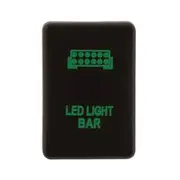 Hulk 4X4 Switch Push Button On / Off OE Replacement 12V Lightbar Green Illm to suit Late Toyota Hulk 4X4 - HU1382G