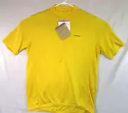 NWT Performance Classic Men's XXL Yellow Cycling Jersey Coolmax 1/2 Zip
