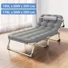 Outdoor Folding Chair Camping Tanning Pool Lounge Sun Beach Reclining Deck +MAT