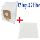 12 X Vacuum Cleaner Dust Bags For Wertheim W2000 Cat and Dog Synthetic VC-H4809