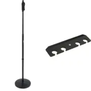 Gator Frameworks GFW-MIC-1001 Deluxe 10" Round Base Mic Stand and 4 Microphone