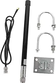 ARTIBETTER High Gain 8dbi Antenna Set Includes Adapter Bracket 32cm Black for Miner Use