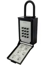 NU-SET Combo Locking Shackle - Key/Card Storage Push Button Lockbox