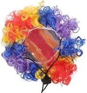 Generic Pet Wig Rainbow Wig Pet Clown Wig Clown Costume Accessories Dog Clown Costume Colorful Puppy Wigs Colorful Crown Wigs Dog Clown Wig Christmas Dog Wig Dog Wig Headpieces Nylon Fiber