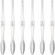 YUEYIXII 6 Pcs Stainless Steel Crab Lobster Shellfish Forks Lobster Crab Nut Fork Seafood Forks Picks Stainless Steel Seafood Forks for Kitchen Seafood Tools