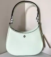 New Tory Burch Emerson Leather Shoulder bag Meadow Mist