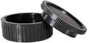 CamDesign Body Cap & Camera Rear Len Cover Set Compatible with Leica M-Mount Camera fits Ricoh A12 Leica M1-M4 M5 CL M6 MP M7-M9 Hexar RF Epson R-D1 35mm Bessa Cosina Voigtlander 35 RF Zeiss Ikon