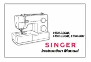 SINGER Heavy Duty 6380 Sewing Machine Operation Instruction Manual PDF printed