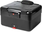 Motorcycle Back top Box case Motorcycle Aluminum Alloy Top Case Luggage Vario Case for Honda NC700X CB500X CB650F CB1000R Fit for BMW R1200GS R1250GS(Black)