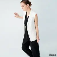 在飛比找momo購物網優惠-【iROO】翻領西裝式背心外套