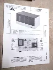 HARMAN-KARDON HK20 TUBE AMPLIFIER - SCHEMATIC & PARTS ID - SAMS PHOTOFACT 462/9
